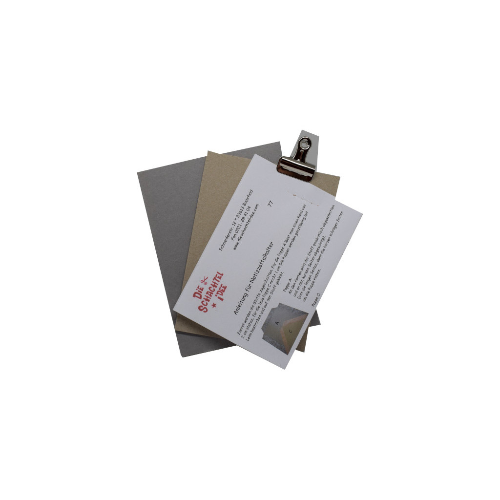 DIN-A6 Notizzettelhalter – Die Schachtelidee